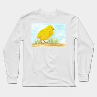 chick in the grass Long Sleeve T-Shirt